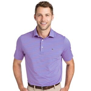 Vineyard Vines Kennedy Stripe Sankaty Performance Polo